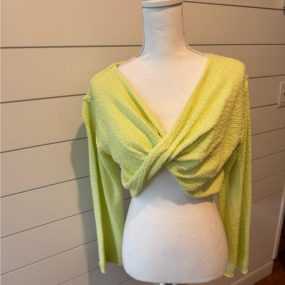 Urban Outfitters Light Green Knit Sweater